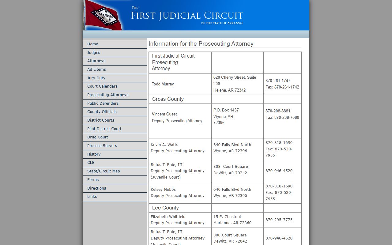 First Judicial Circuit prosecutor contacts for Monroe County court records after arrest